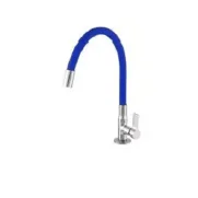 Torneira para Bancada Azul Bica Móvel