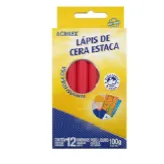 Lápis de Cera Estaca Vermelho